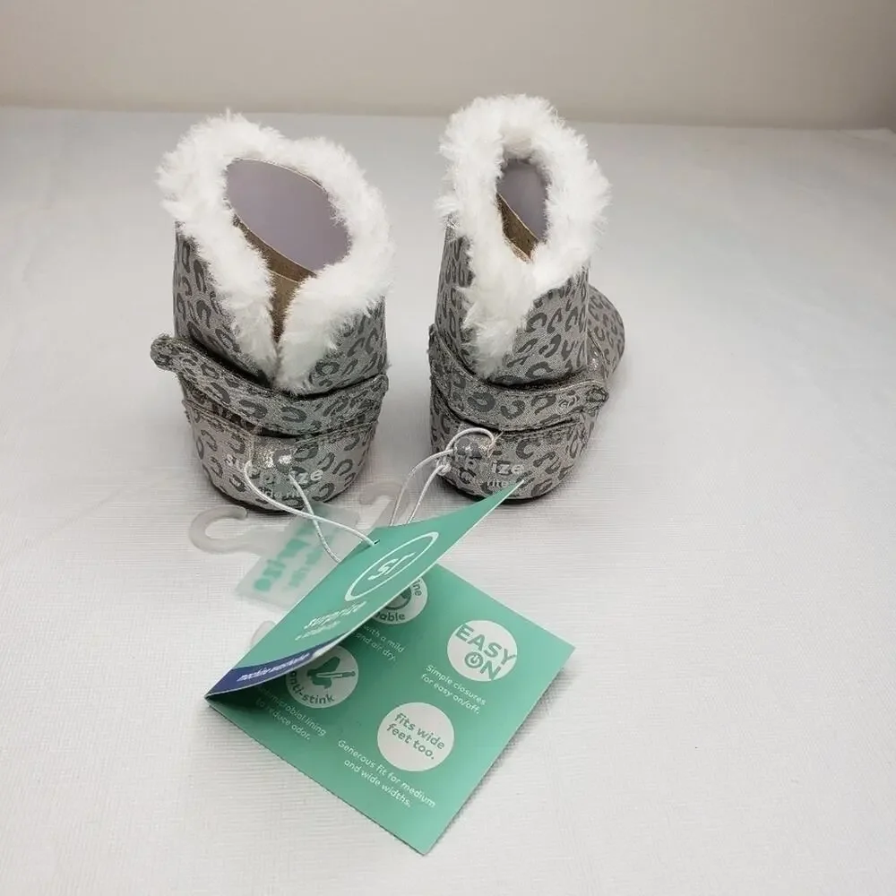 Infant Silver Boots - Stride Rite 6 - 12 months